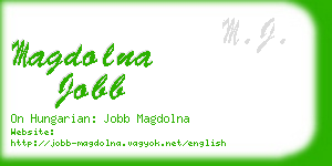 magdolna jobb business card